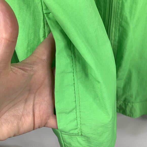 Uzzi Men's L Amphibious Track Jacket Y2K 90 Gear Neon Green Full Zip Long Sleeve - Picture 4 of 7